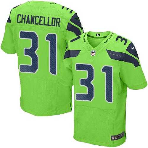 Nike Seattle Seahawks #31 Kam Chancellor Green Men's Stitched NFL Elite Rush Jersey