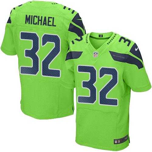 Nike Seattle Seahawks #32 Christine Michael Green Men's Stitched NFL Elite Rush Jersey