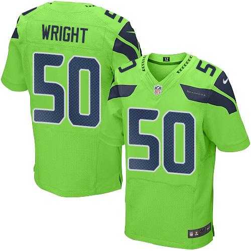 Nike Seattle Seahawks #50 K.J. Wright Green Men's Stitched NFL Elite Rush Jersey