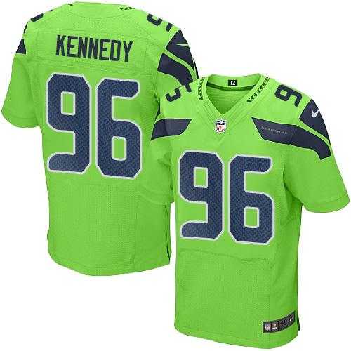 Nike Seattle Seahawks #96 Cortez Kennedy Green Men's Stitched NFL Elite Rush Jersey