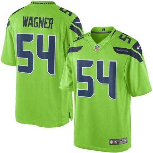 Youth Nike Seattle Seahawks #54 Bobby Wagner Green Stitched NFL Limited Rush Jersey