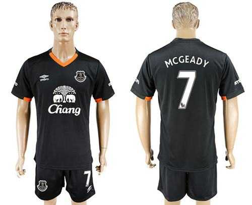 Everton #7 Mcgeady Away Soccer Club Jersey