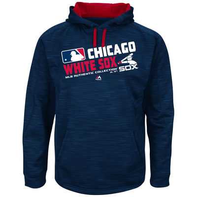 Men's Chicago White Sox Heathered Navy Authentic Collection Team Choice Streak Hoodie