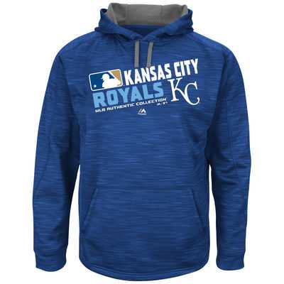 Men's Kansas City Royals Authentic Collection Royal Team Choice Streak Hoodie