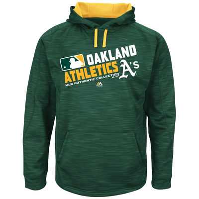 Men's Oakland Athletics Authentic Collection Green Team Choice Streak Hoodie