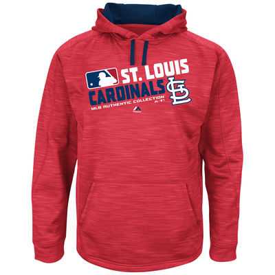 Men's St. Louis Cardinals Authentic Collection Red Team Choice Streak Hoodie