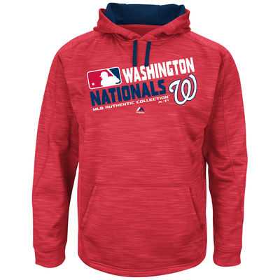 Men's Washington Nationals Authentic Collection Red Team Choice Streak Hoodie
