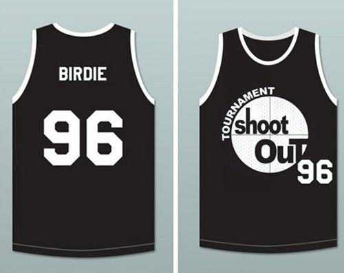 Tournament Shoot Out #96 Birdie Black Stitched Basketball Jersey