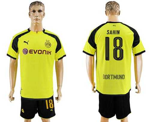 Dortmund #18 Sahin European Away Soccer Club Jersey