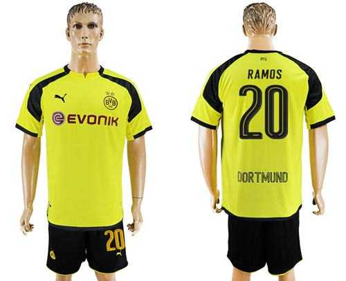 Dortmund #20 Ramos European Away Soccer Club Jersey