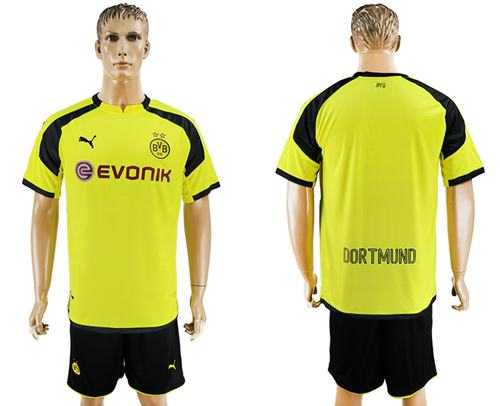 Dortmund Blank European Away Soccer Club Jersey