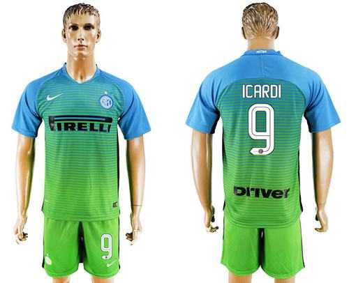 Inter Milan #9 Icardi Sec Away Soccer Club Jersey