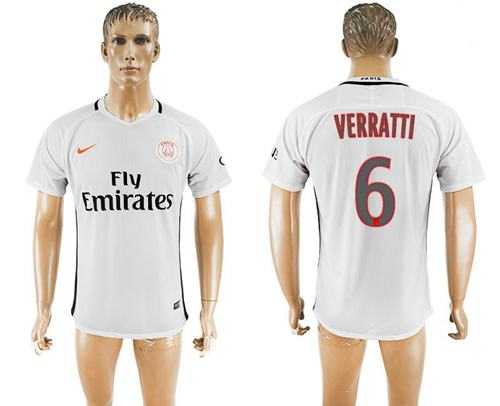 Paris Saint-Germain #6 Verratti Sec Away Soccer Club Jersey