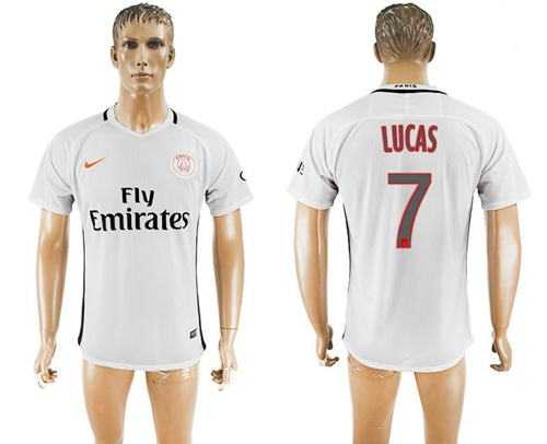 Paris Saint-Germain #7 Lucas Sec Away Soccer Club Jersey