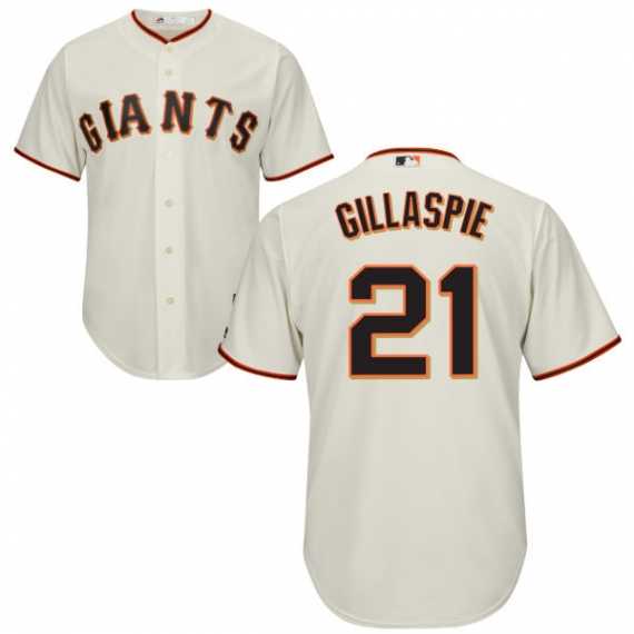 Youth San Francisco Giants #21 Conor Gillaspie Cream Majestic Cool Base Player MLB Jersey