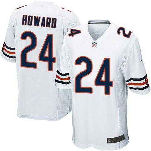 Youth Nike Chicago Bears #24 Jordan Howard White Stitched NFL Elite Jersey