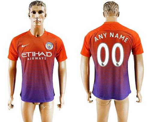 Manchester City Personalized Sec Away Soccer Club Jersey