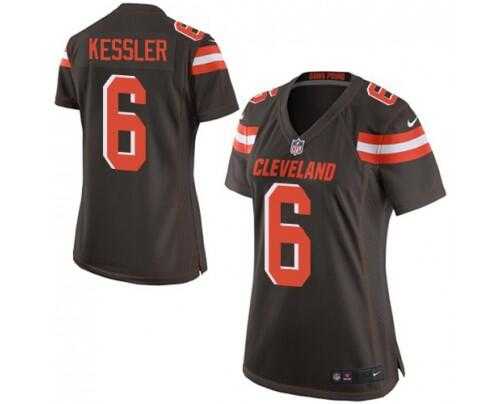 Women's Nike Browns #6 Cody Kessler Brown Stitched NFL New Elite Jersey