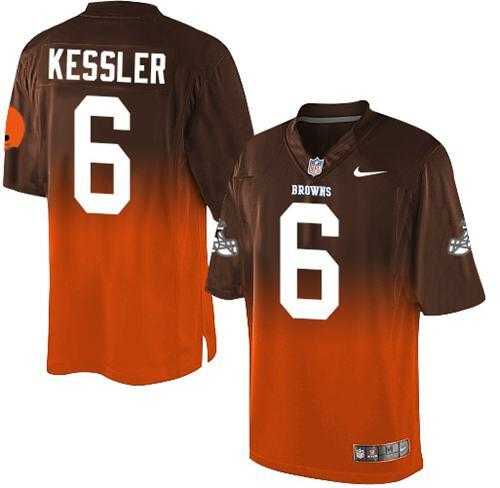 Nike Cleveland Browns #6 Cody Kessler Brown-Orange NFL Elite Fadeaway Fashion Jersey