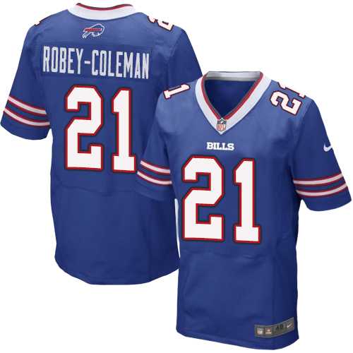 Nike Buffalo Bills #21 Nickell Robey-Coleman Royal Blue Team Color Men's Stitched NFL Elite Jersey