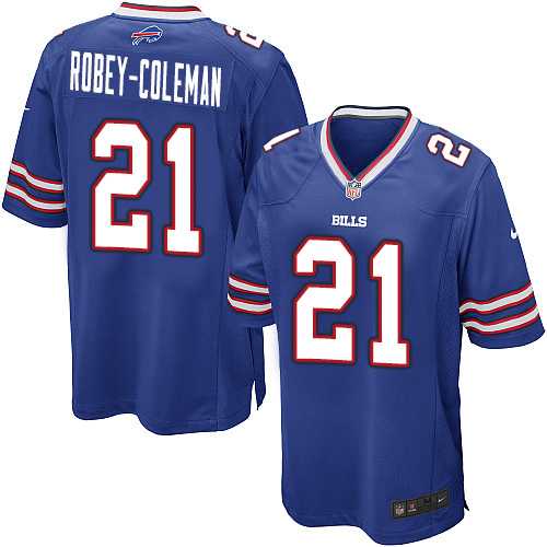 Nike Buffalo Bills #21 Nickell Robey-Coleman Royal Blue Team Color Men's Stitched NFL Game Jersey