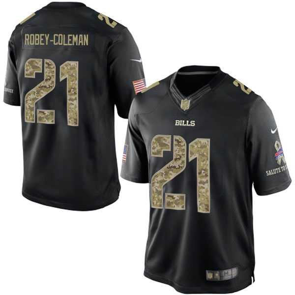 Nike Buffalo Bills #21 Nickell Robey-Coleman Black Camo Men's Stitched NFL Limited Salute to Service Jersey