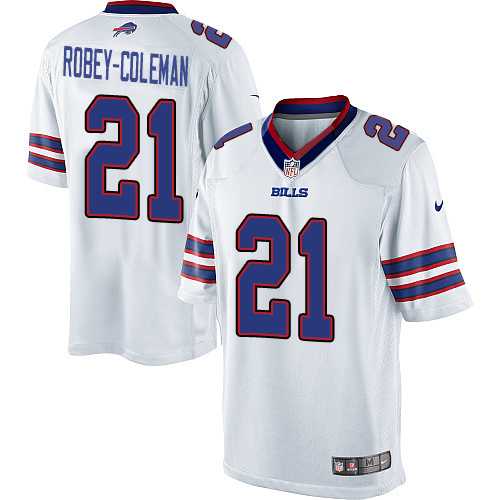 Youth Nike Buffalo Bills #21 Nickell Robey-Coleman White NFL Elite Jersey