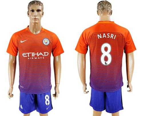 Manchester City #8 Nasri Sec Away Soccer Club Jersey