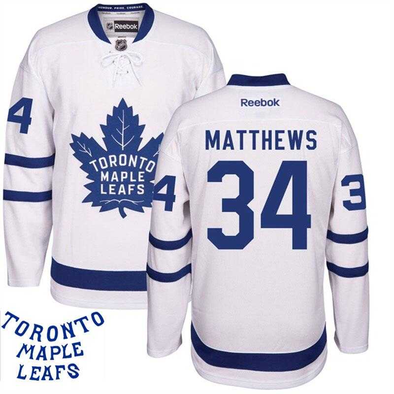Toronto Maple Leafs #34 Auston Matthews White New Stitched Youth NHL Jersey