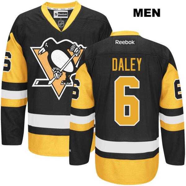Men's Pittsburgh Penguins #6 Trevor Daley Reebok Black Premier Jersey