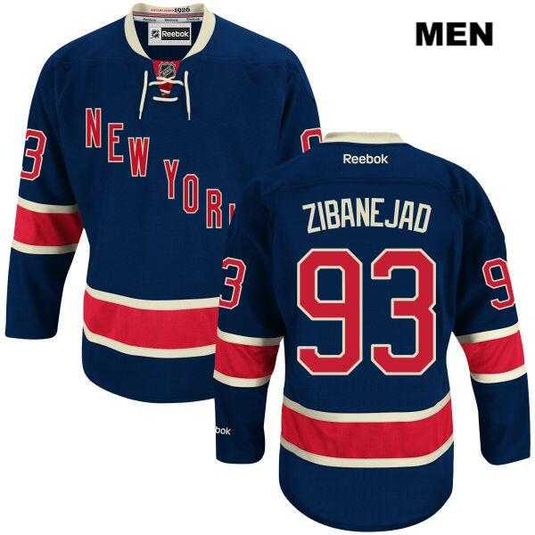 New York Rangers #93 mika zibanejad Dark Blue Alternate Stitched NHL Jersey