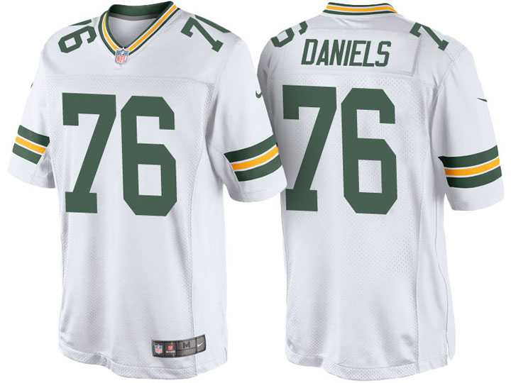 Men's Green Bay Packers #76 Mike Daniels Nike White Color Rush Limited Jersey