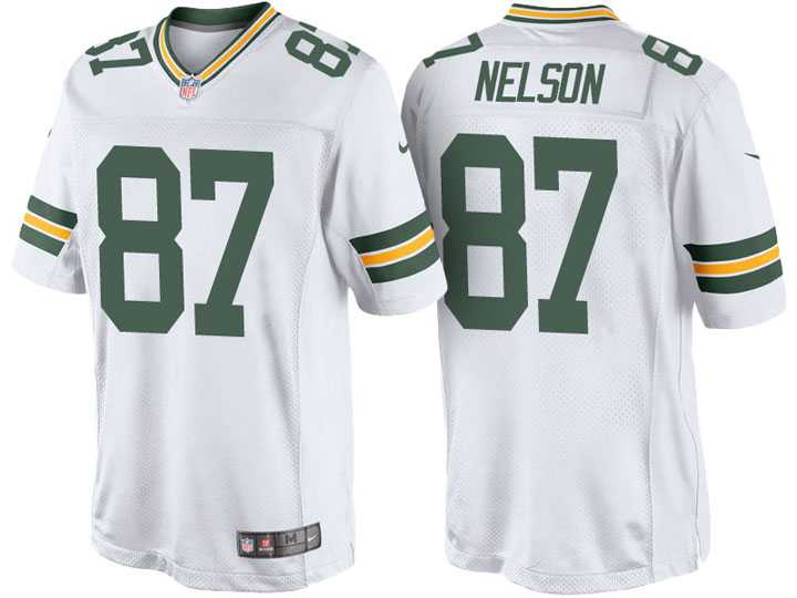 Men's Green Bay Packers #87 Jordy Nelson Nike White Color Rush Limited Jersey Men's Green Bay Packers #87 Jordy Nelson Nike White Color Rush Limited Jersey