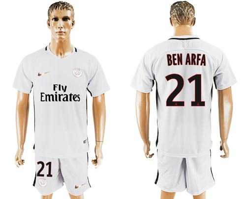 Paris Saint-Germain #21 Ben Arfa Sec Away Soccer Club Jersey