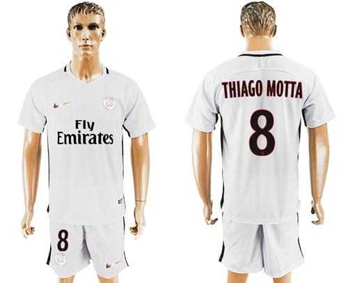 Paris Saint-Germain #8 Thiago Motta Sec Away Soccer Club Jersey