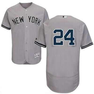 Men's New York Yankees #24 Gary Sanchez Grey Flexbase Collection MLB Jerseys