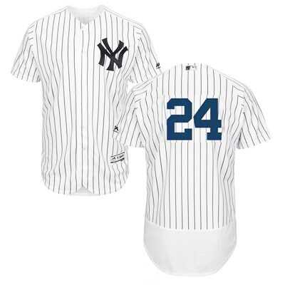 Men's New York Yankees #24 Gary Sanchez White Flexbase Collection MLB Jerseys