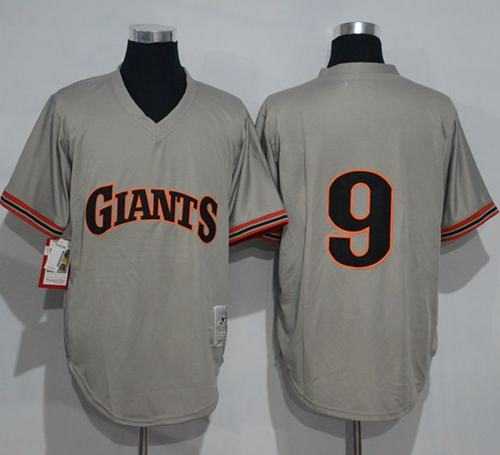 Mitchell And Ness 1989 San Francisco Giants #9 Matt Williams Grey Throwback Stitched Baseball jerseys