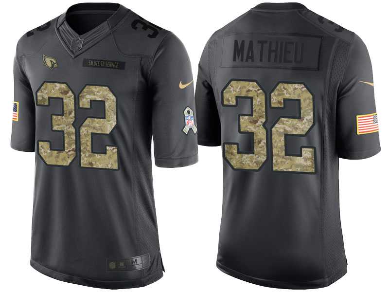 Nike Arizona Cardinals #32 Tyrann Mathieu Men's Stitched Anthracite NFL Salute to Service Limited Jerseys Nike Arizona Cardinals #32 Tyrann Mathieu Men's Stitched Anthracite NFL Salute to Service Limited Jerseys