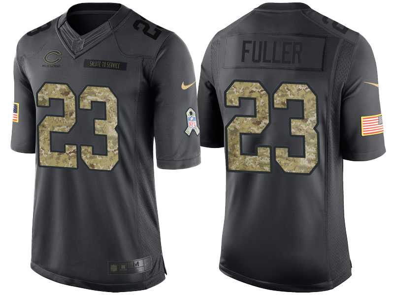 Nike Chicago Bears #23 Kyle Fuller Men's Stitched Anthracite NFL Salute to Service Limited Jerseys