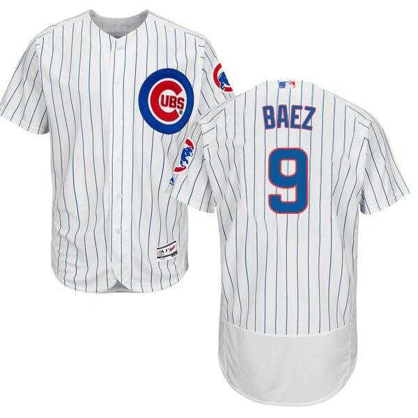 Chicago Cubs #9 Javier Baez White Flexbase Authentic Collection Stitched Baseball Jersey