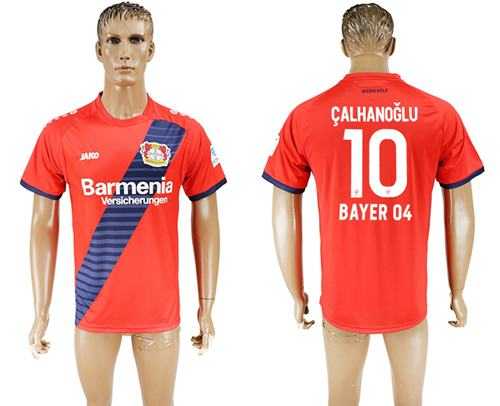 Bayer Leverkusen #10 Calhanoglu Away Soccer Club Jersey