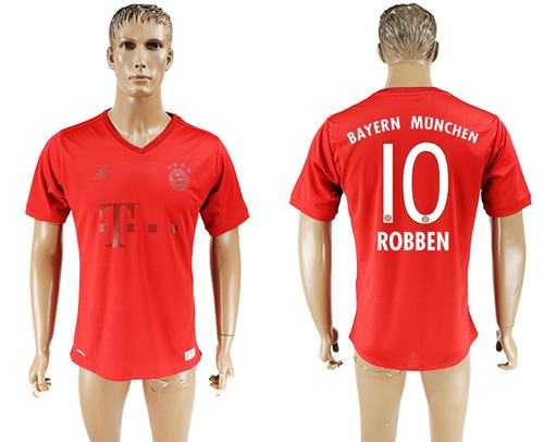 Bayern Munchen #10 Robben Marine Environmental Protection Home Soccer Club Jersey