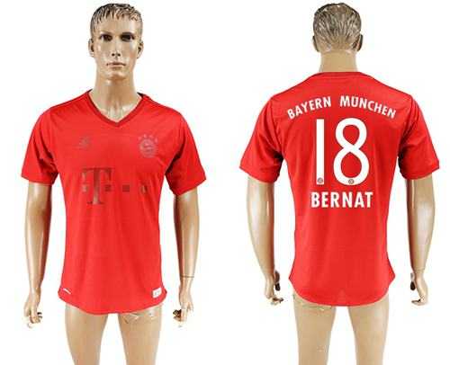Bayern Munchen #18 Bernat Marine Environmental Protection Home Soccer Club Jersey