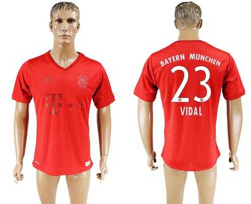 Bayern Munchen #23 Vidal Marine Environmental Protection Home Soccer Club Jersey