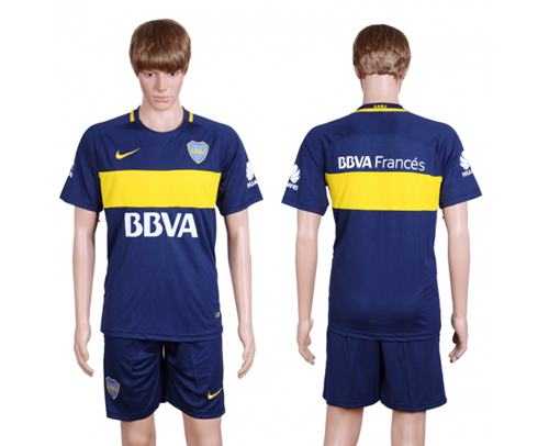 Boca Juniors Blank Home Soccer Club Jersey