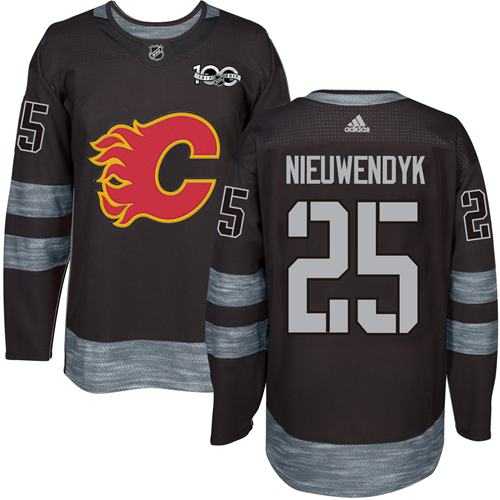 Calgary Flames #25 Joe Nieuwendyk Black 1917-2017 100th Anniversary Stitched NHL Jersey