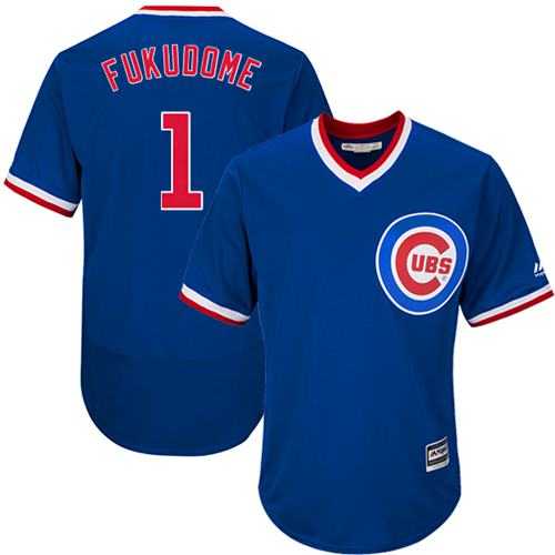 Chicago Cubs #1 Kosuke Fukudome Blue Flexbase Authentic Collection Cooperstown Stitched Baseball Jersey