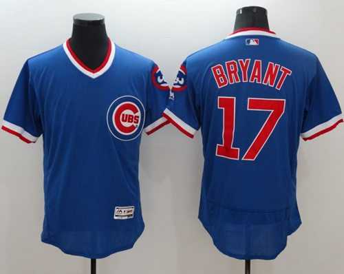 Chicago Cubs #17 Kris Bryant Blue Flexbase Authentic Collection Cooperstown Stitched Baseball Jersey