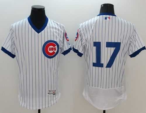 Chicago Cubs #17 Kris Bryant White Flexbase Authentic Collection Cooperstown Stitched Baseball Jersey